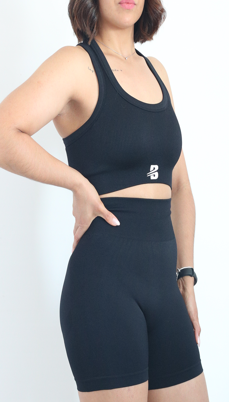 Conjunto Desportivo Feminino 2 Peças – Top + Calções