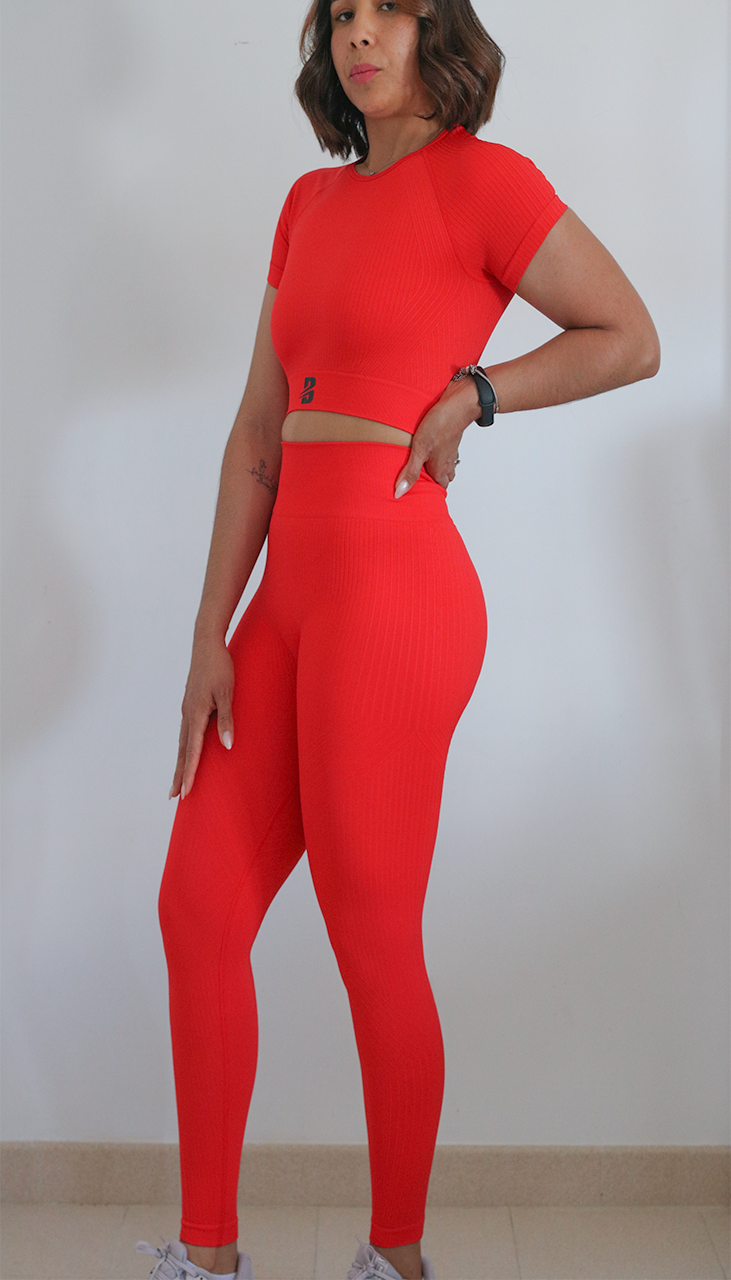 Conjunto Desportivo Feminino 2 Peças – Top + Leggings